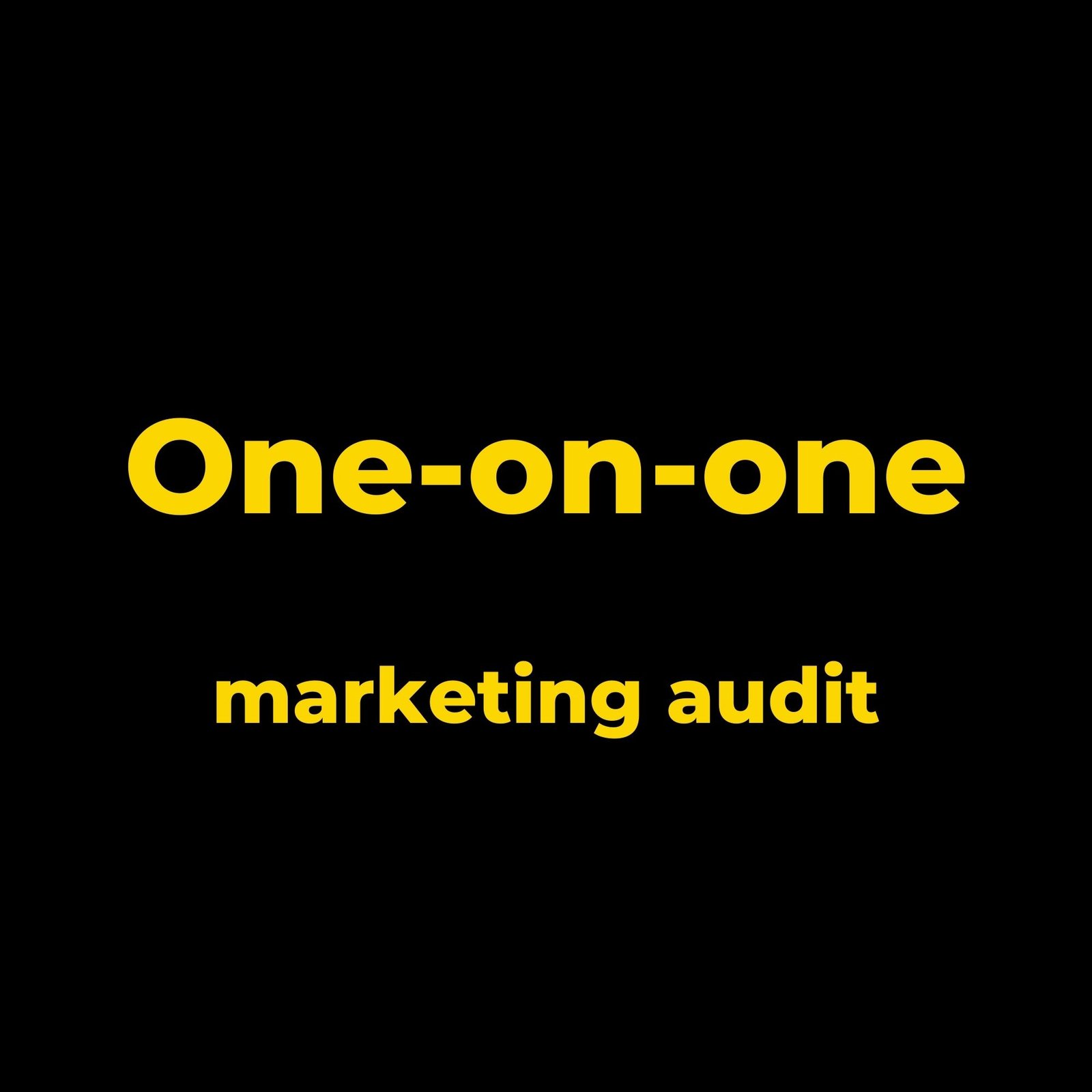 One on one 2